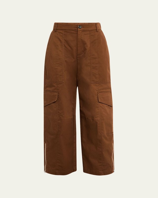 Cotton Twill Cargo Pants